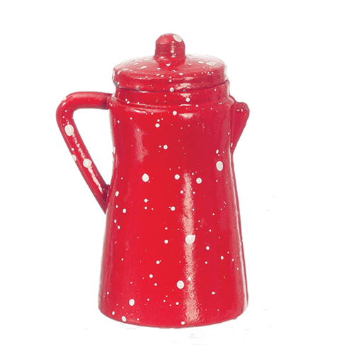 Red Spatter Coffee Pot